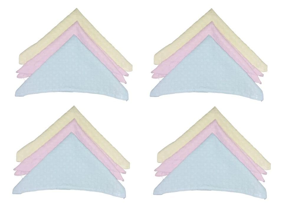 johnnie boy Premium Cotton Small Square Printed Handkerchief for Women and Girls | Super Absorbent & Fashionable Skin Care Hanky Rumal Handkerchiefs (JB - WH - Chota Square)-picture-20