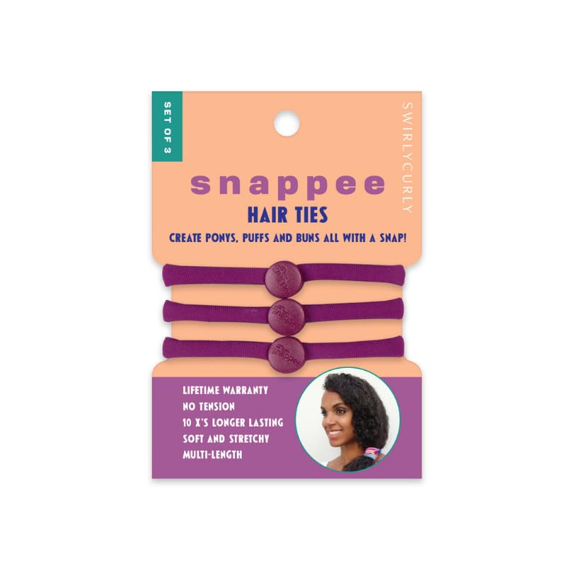 Amazon.com : Snap Hair Ties for Thick, Natural, Curly Hair 