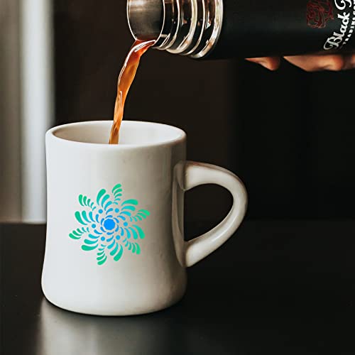 56 Pieces (3.6X3.6 Inches) Painting Supplies Mandala Stencil Mandala Template Rangoli Stencils Mandala Stippling Tool Set, Suitable For Art Project Rock Wood Wall Painting Kit #TOP5