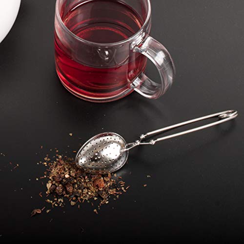 Hic Long Handle Loose Leaf Snap Tea Infuser Spoon, 18/8 Stainless Steel Mesh, 1.5-Inch #TOP3