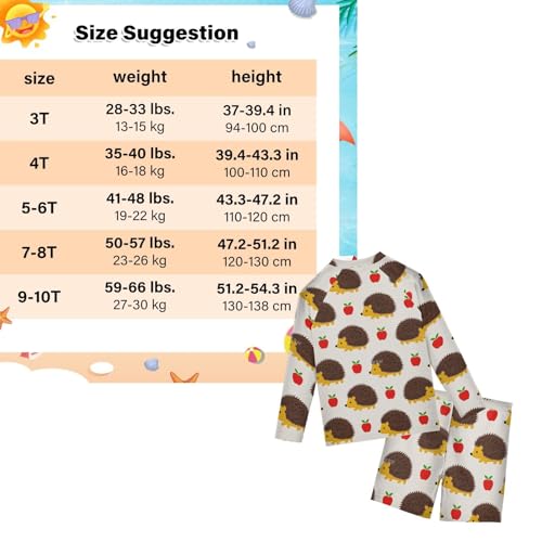 Traje de baño de manga larga beige para días de playa y piscina con protección solar infantil 3