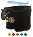 N3 ZELEK Oreiller De Voyage Coussin de Voyage Oreiller Ergonomique Cervical Mousse Pour Coussin Oreiller Memoire Forme Nouvelle Conception Bouchons D'oreille Pour Dormir Kit Voyage Avion Noir