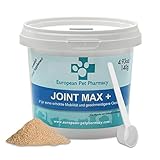 European Pet Pharmacy Joint Max+ Joint Care für Hunde Nahrungsergänzungsmittel Hund & Katze – Nährstoffreiche Formel mit Grünlippmuschel Hund – Jedes Alter – 140 g Glucosamin Chondroitin Pulver