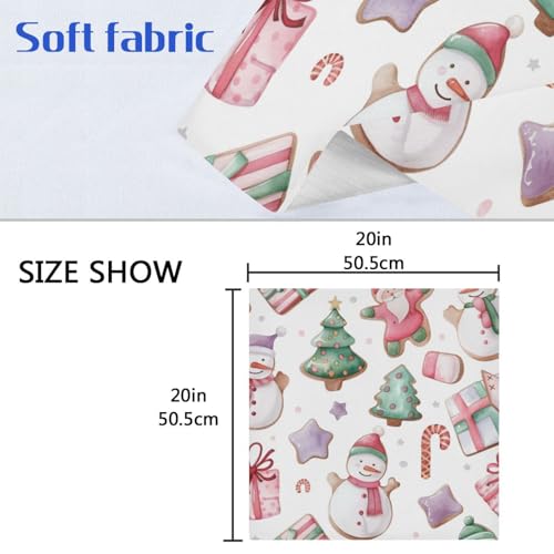 Servilletas de Tela Navideñas Pack x6 Multicolor 20x20 in miniatura 6