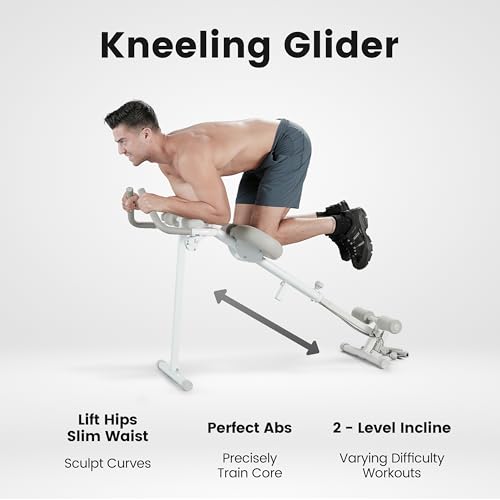 wonder core pro max ab machine for stomach workout ab workout equipment for home gym trainer 4-in-1 exercise equipment - rowing leg press glider roman chair