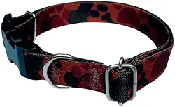 Coleira para cachorro com pingente - Tamanho P (P, Marrom Camuflada)