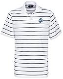 NCAA North Carolina Greensboro Spartans Men's Pebble Texture Golf Polo, White/Classic Navy, X-Small