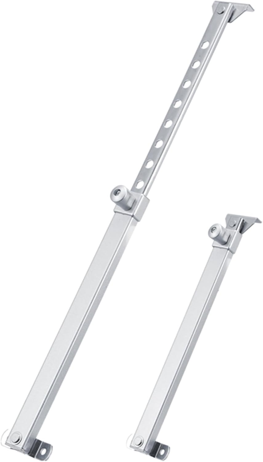 Flutesan Boat Hatch Lid Stay Support Rod 10.7 to 16.3 Inch Stainless Steel Adjustable Marine Window Holder with Multiple Positions for Rv Yacht Cabin Door Deck Box Skylight Vent Cover Support