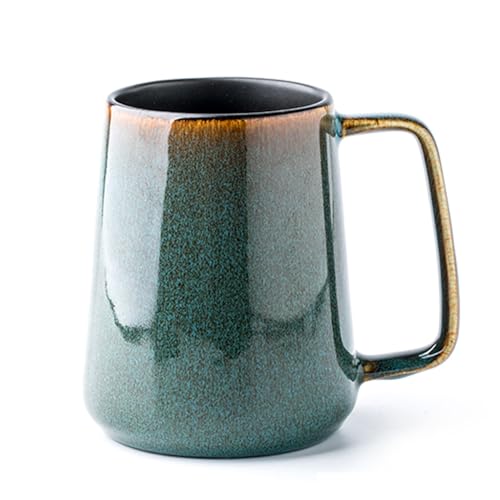 Large Ceramics Coffee Mugs,24 OZ,Large Handle Design,Extra Large Tea and Coffee Cup for Office and Home,Microwave and Dishwasher Safe(Color:24 oz Green). by Ceraozmus - Used condition - CA$16.17
