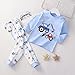 Toddler Baby Boys' 𝐏ajamas 2-Piece Cotton 𝐒leepwear Long Sleeve Cute Cartoon 𝐏js Girls Fashion (Sky Blue, 2-3 Years)