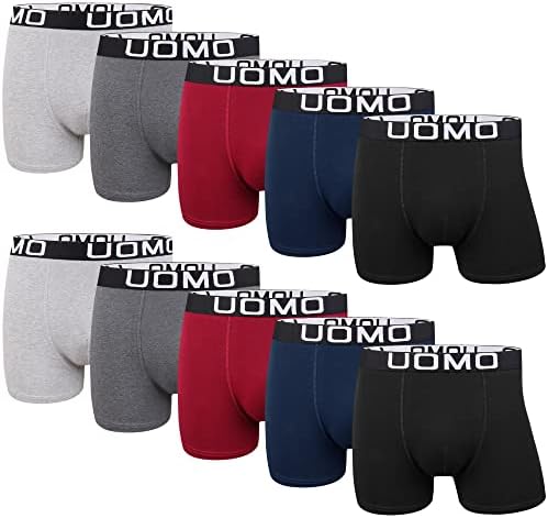 L&K Boxershorts Herren Unterhosen Männer 5er/10er Pack aus Baumwolle – Bequeme Herren Unterwäsche, Atmungsaktiv & Formstabil