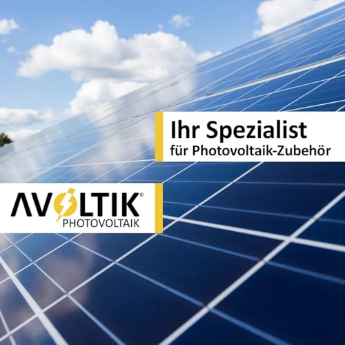 Avoltik Solarpanel Halterung 4 Stück I hochwertige Solarmodul Halterung aus robustem Aluminium I PV Modul Halterung inkl. Dichtung & Schrauben I Aufständerung für Solarmodule mit drehbarem Winkel
