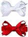 No Slippy Hair Clippy Baby-Girls Newborn Bridget Two Pack, Red/White, One Size