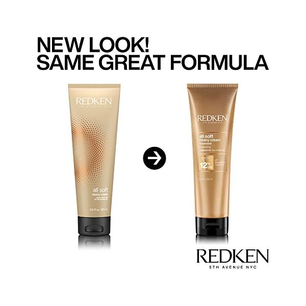Redken All Soft Heavy Cream Treatment Mask | Deep Conditioner For Dry Hair | Deep Conditioning Hair Treatment For Soft, Smooth Hair | 8.5 Fl Oz