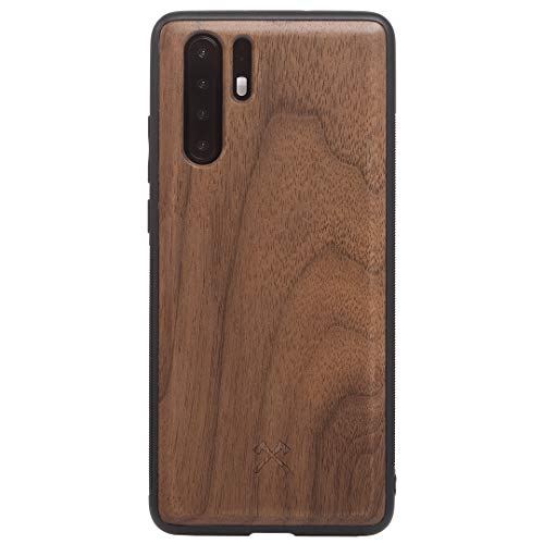 Woodcessories - Case Compatible with Huawei P30 Pro Made of Real Wood, EcoBump(Walnut)