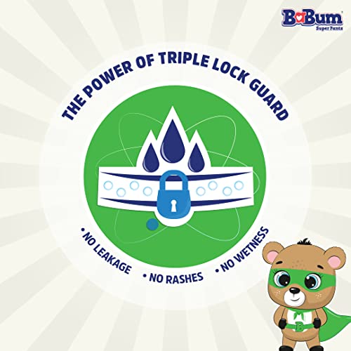 Image of Babum Baby Premium Diapers | Medium-72 counts | Wetness Indicator | Anti Rash | up to 12 hrs Absorption | 7-12 Kg | Soft & Comfortable
