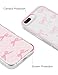 Jusy Compatible with iPhone 7Plus/8Plus Bow Phone Case, Cute Clear Ribbon Bowknot Pattern Aesthetic Soft TPU Transparent Cases Protective Phone Cover for Women Girly - Pink