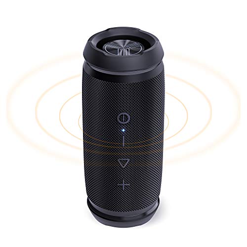 Best Deal Cheap 🛒 TREBLAB HD7 - Loud Small Powerful DualBass Portable Bluetooth Speaker Wireless, 360° Clear Sound, Pairing 2 Speakers for 24W Stereo, 25H Battery, Waterproof, Work, Home, Outdoor, Party, Travel