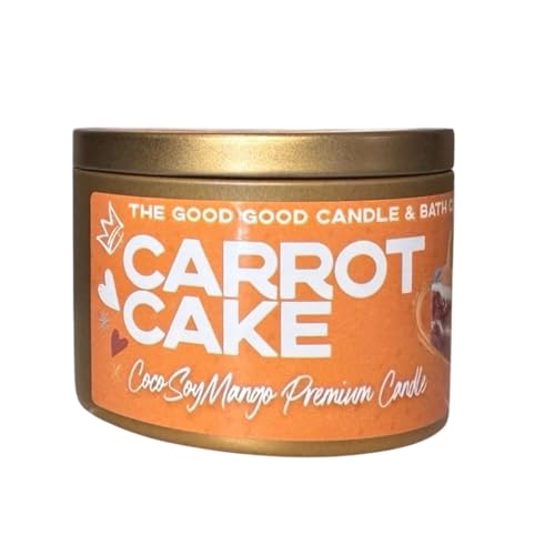The Good Good Candle & Bath Co. Scented Premium Soy Candle (Carrot Cake, 6oz)
