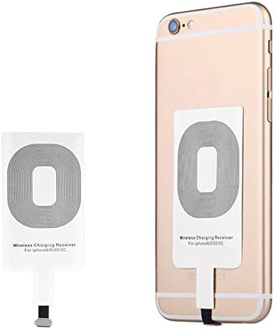 Ideal Wireless Charging Receiver positioned on the back of an iPhone