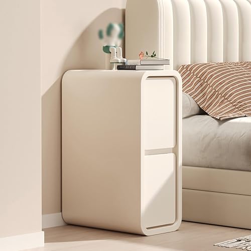 Table de chevet fine avec tiroirs de rangement cachés design minimaliste