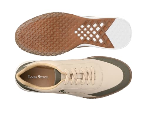 Image of LOUIS STITCH Men's Casual Lightweight Lace-Up Sneakers for Men| Cushioned Comfort | TPR Sole | Lightweight & Comfortable Casual Lace-Up Shoes | LSP-SNK-AVI-Low Top Sneakers