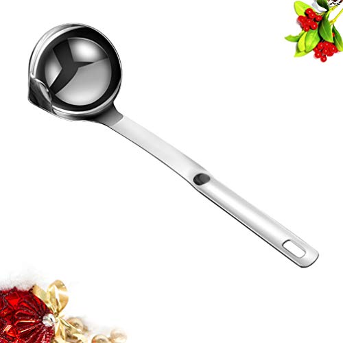 Separador de óleo de concha de sopa de aço inoxidável separador de óleo de sopa com cabo longo de es