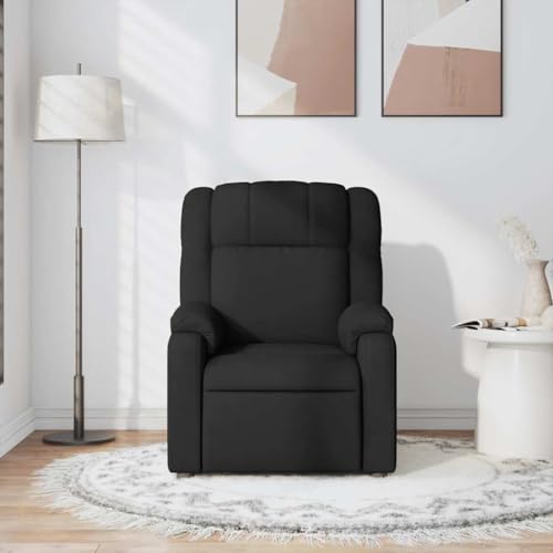 Sillón reclinable ajustable negro miniatura 4