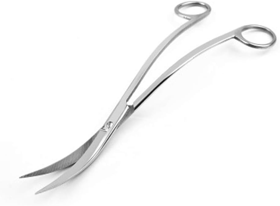 Multi-Functional Scissors Pet Grooming Trimmer Scissors Length 9.8" Stainless Paper Cutter Aquarium Plant Trimming Tong Tools for Fish Tank P