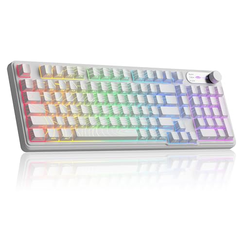 MageGee GK960 Wireless Gaming Keyboard, RGB Tri-Mode...
