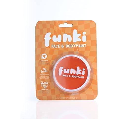 Orange Facepaint - Pot of Orange Face & Body Paint - Perfect for World Book Day - Pack of 1 Cover