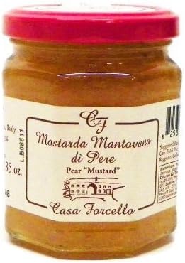 Casa Forcello, Mostarda Pear Mantova, 7.85 Ounce