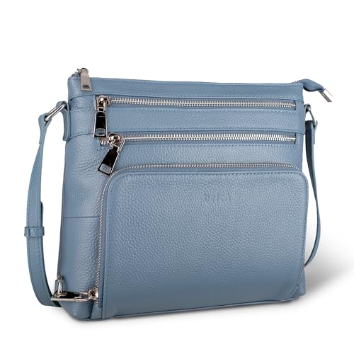 Sac à bandoulière en cuir véritable idéal pour vos voyages et sorties urbaines de week-end
