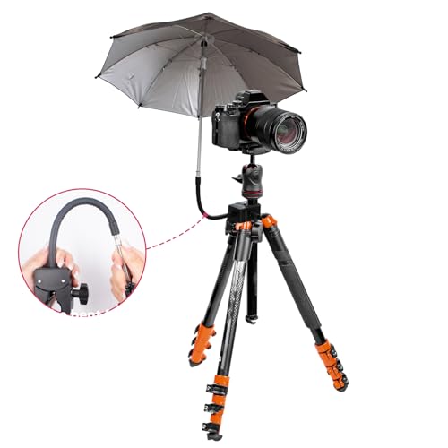 Kamera Sonnenschirm mit klemme Außenkamera Stativ Regenschirmhalter Fotografie Halterung Zubehör für Outdoor Studio Fotografie/Filmaufnahmen Durchmesser 50cm