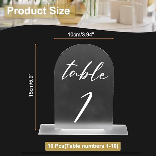 Numéros de table mariage 1-15 support plaque acrylique fête 15x10