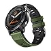 NotoCity 22 mm, bransoletka zastępcza, kompatybilna z Garmin Fenix 6/ 6 pro / Fenix 7, do zegarka Garmin Fenix 5/5 Plus, 22 mm, silikonowa bransoletka Quick-Fit, zielono-czarna