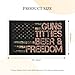 Guns Beer & Freedom Beer Flags 3x5ft Patriotic Funny Flag Humorous Single Sided Banner for Outdoor & Indoor Decoration Wall Display for Man Cave and Dorm Room