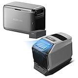 EcoFlow WAVE 3 ポータブルエアコン+専用エクストラバッテリー + Glacier Classic 55L ポータブル冷蔵庫 +GLACIER専用バッテリー スポットクーラー 冷房暖房 温度調整可能 湿機能 APP遠隔操作 移動式 持ち運び可能 コンパクト 簡単使用 熱中症対策 家庭用 作業場用 キャンプ用 アウトドア用 ペット用 クーラー 工事不要