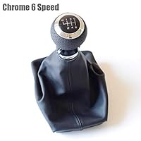 Amazon.co.jp: AL クローム シルバー リング ギア シフト ノブ ブーツ