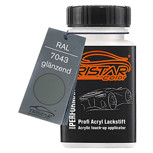TRISTARcolor RAL 7043 Verkehrsgrau B brillante Lápiz de retoque 50 ml de secado rápido