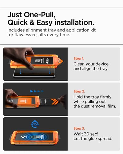 Image of Spigen AlignMaster S Tempered Glass Screen Guard for Galaxy S25 Edge [3 Pack]