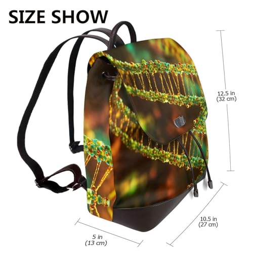 Sac à dos en cuir pour ordinateur portable EdWal Noir polyvalent - 2