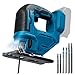 Jig Saw for Makita 18V Battery, Cordless Jigsaw Tool Brushless Motor, Variable Speed, Bevel Angle (0°-45°), LED Light with 3 Position Orbital Setting for Straight/Curve/Circle/Cutts (No Battery)