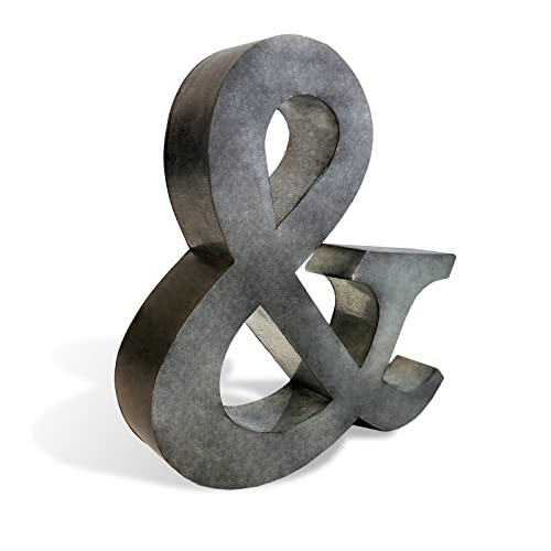 Hline Living Galvanized Metal Letters - 7" 3D Metal Letter