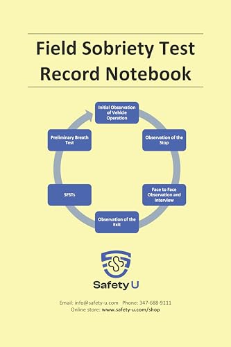 Safety University Field Sobriety Test Record Notebook (5pk)