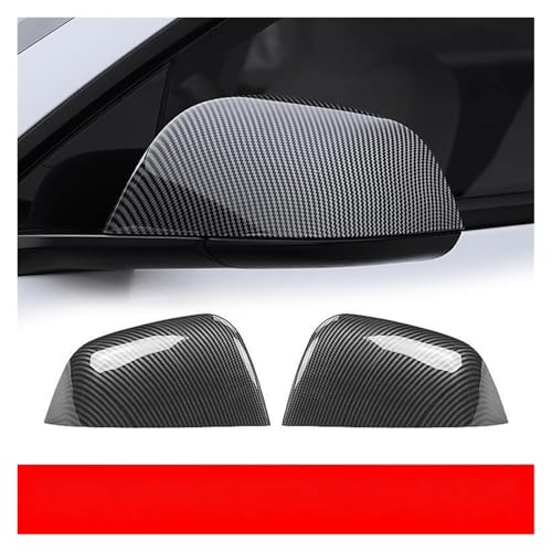 Couvercle de rétroviseur extérieur Tesla Model 3 carbone glossy protection latérale - 2