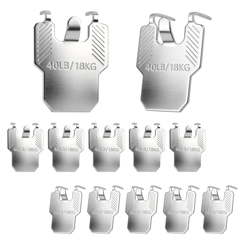Image of 10Pcs Claw Picture Hangers,Picture Hooks for Plasterboard Walls,Drywall Picture Hanging Kit,Heavy Duty Picture Hooks No Nails,Holds Up to 18 kg,Wall Hooks For Painting,Photo Frame,Mirror,Clock,Artwork