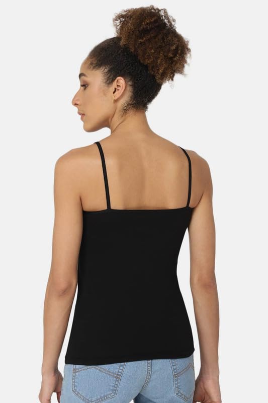 Image of Intimacy Cotton Camisole for Women with Adjustable Spaghetti Straps Comfortable Everyday Wear Camisole Slip for Women
