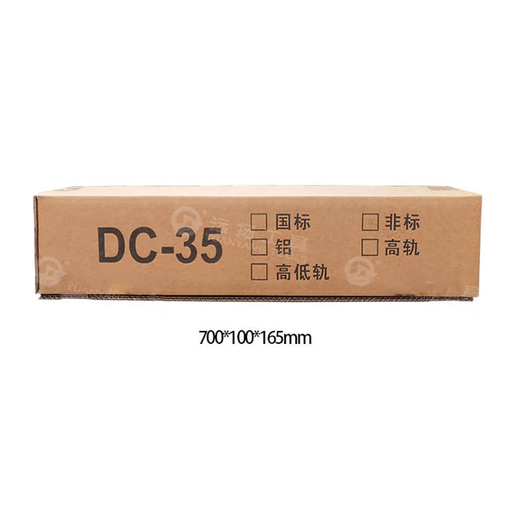 Cortadora de Carril Din DC-35 Con Regla, Nuevo Localizador Ajustable Cortadora de Carril de Acero/aluminio de Doble Ranura Rápida y Que Ahorra Trabajo