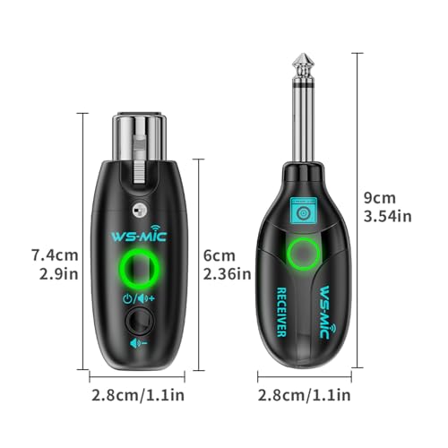 Sistema de micrófono inalámbrico transmisor receptor XLR batería reducción de ruido para micrófonos dinámicos transmisión en vivo al aire libre miniatura 2